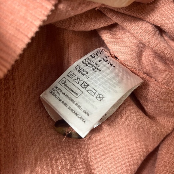 H&M Divided Button-Front Corduroy Pink Rose Mini Skirt Size 4 Preppy Fall Y2K - Picture 4 of 7